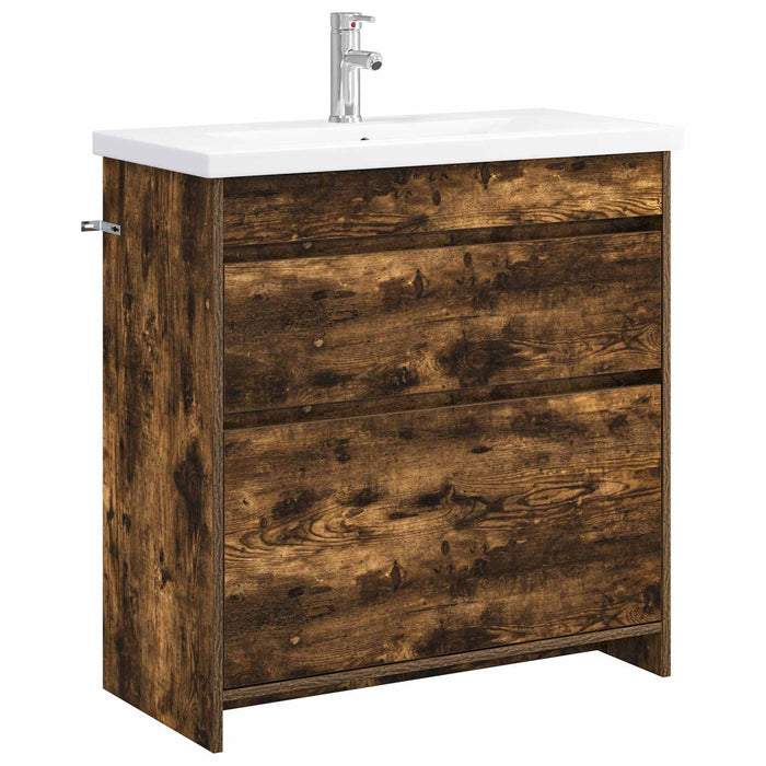 Set de mobilier pentru baie Stejar fumuriu 81 x 40 x 84,5 cm WALTI