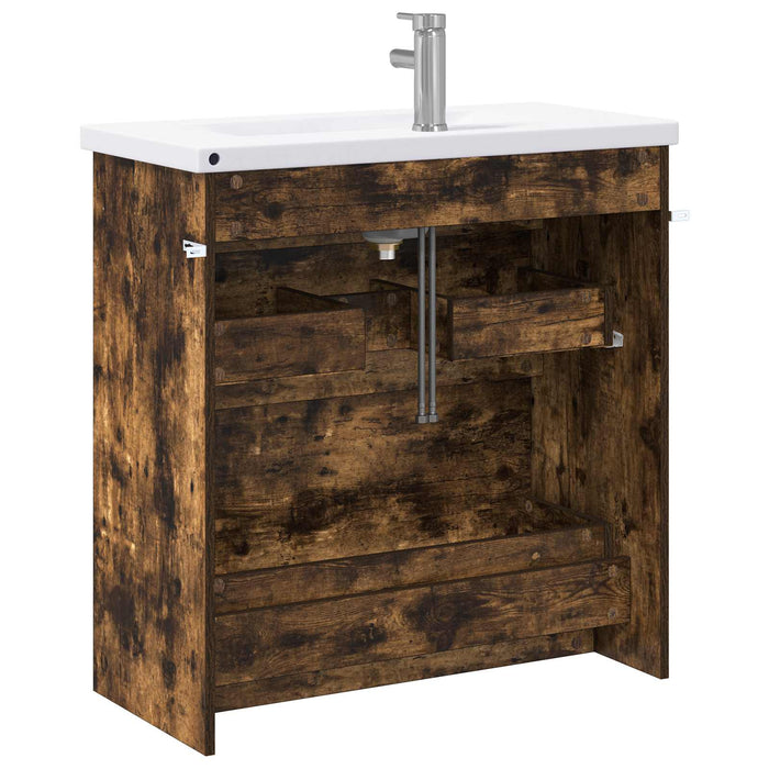 Set de mobilier pentru baie Stejar fumuriu 81 x 40 x 84,5 cm WALTI