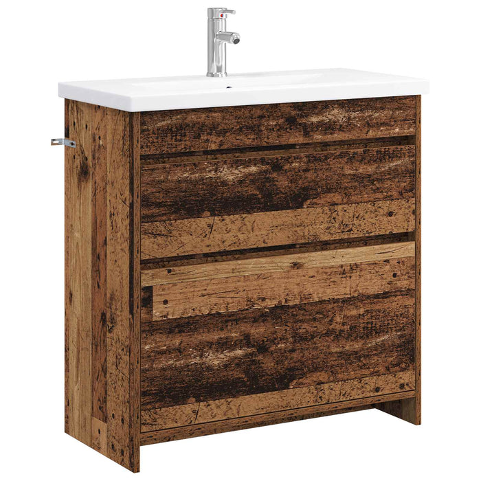Set de mobilier pentru baie Lemn vechi 81 x 40 x 84,5 cm WALTI