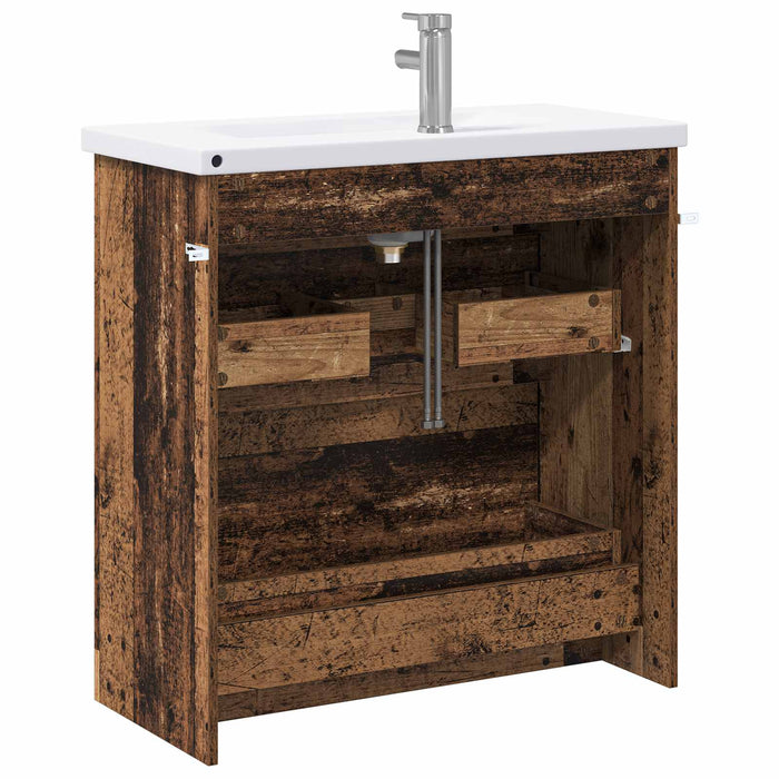 Set de mobilier pentru baie Lemn vechi 81 x 40 x 84,5 cm WALTI