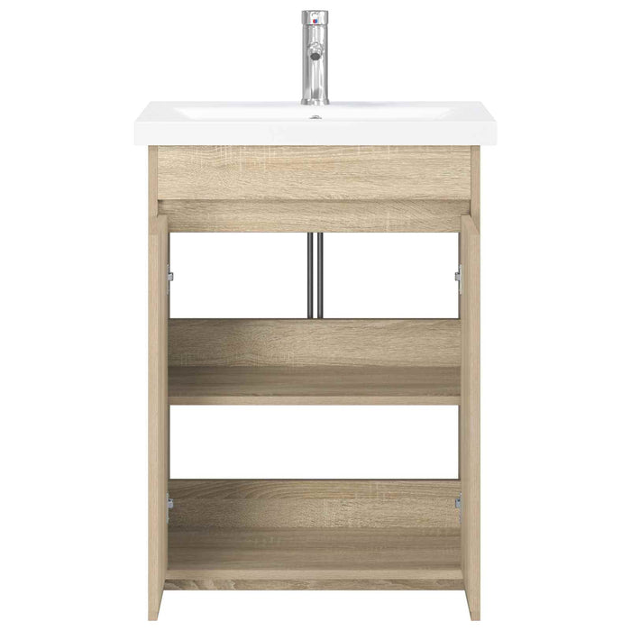 Set de mobilier pentru baie Stejar Sonoma 61 x 40 x 84,5 cm WALTI
