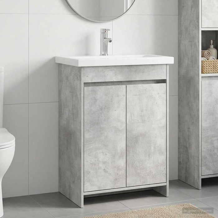 Set de mobilier pentru baie Gri Beton 61 x 40 x 84,5 cm WALTI