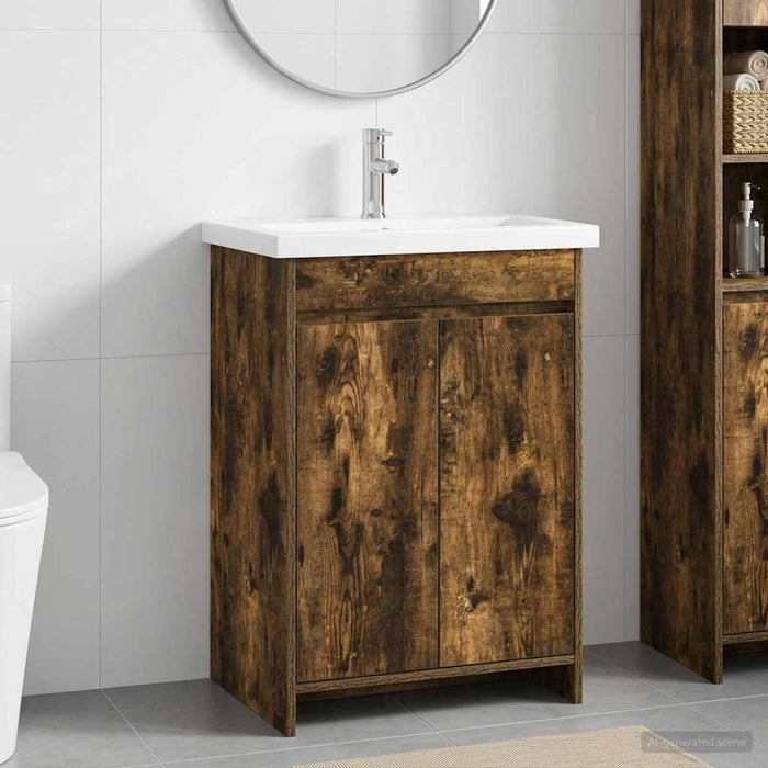 Set de mobilier pentru baie Stejar fumuriu 61 x 40 x 84,5 cm WALTI
