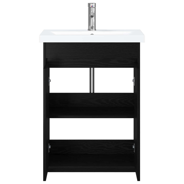 Set de mobilier pentru baie Stejar Negru 81 x 40 x 84,5 cm WALTI