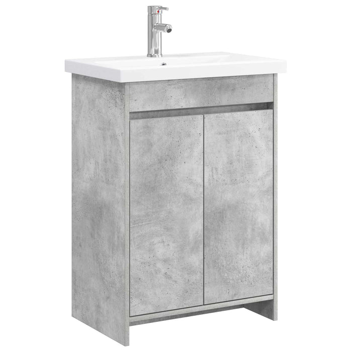 Set de mobilier pentru baie Gri Beton 81 x 40 x 84,5 cm WALTI