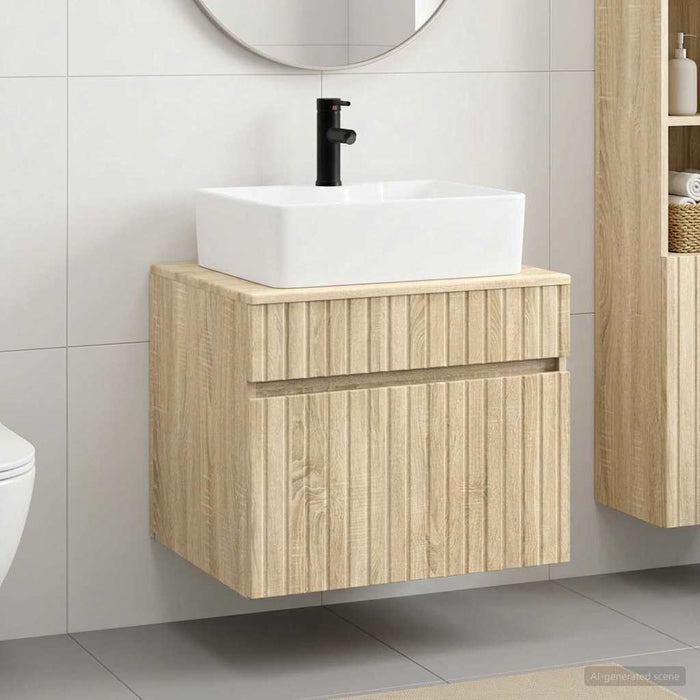Set de mobilier pentru baie Stejar Sonoma Lemn prelucrat WALTI