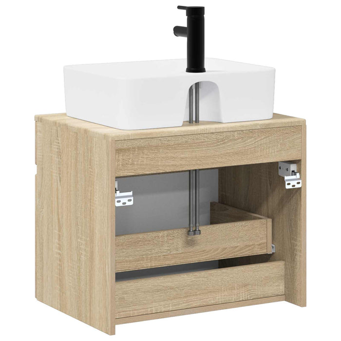 Set de mobilier pentru baie Stejar Sonoma Lemn prelucrat WALTI