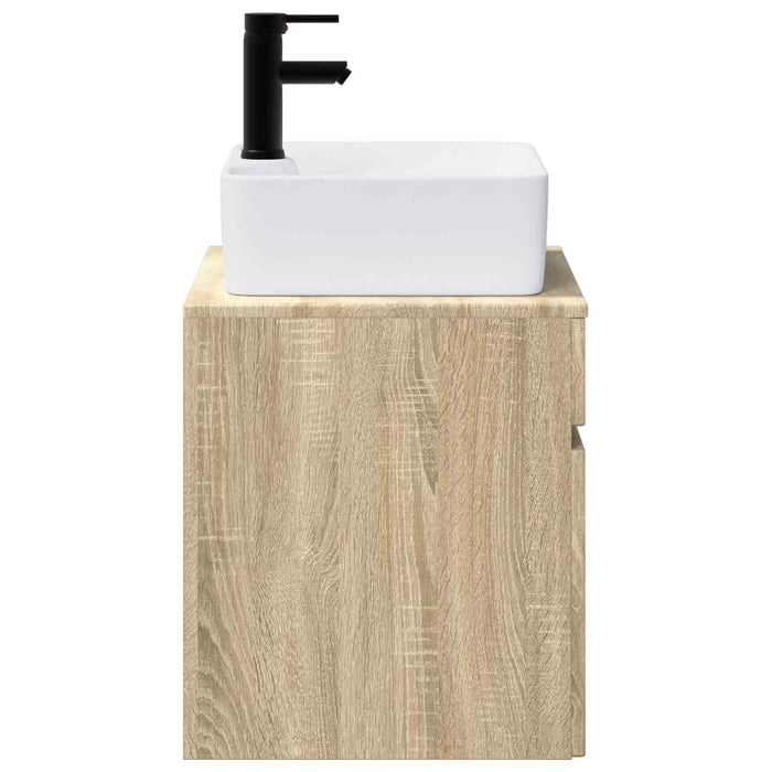 Set de mobilier pentru baie Stejar Sonoma Lemn prelucrat WALTI