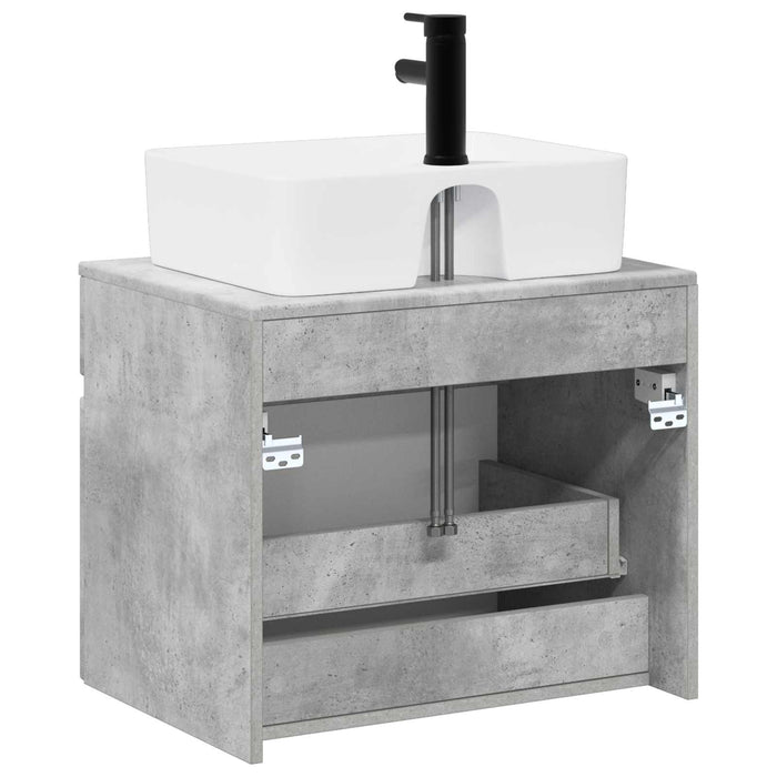 Set de mobilier pentru baie Gri Beton Lemn prelucrat WALTI