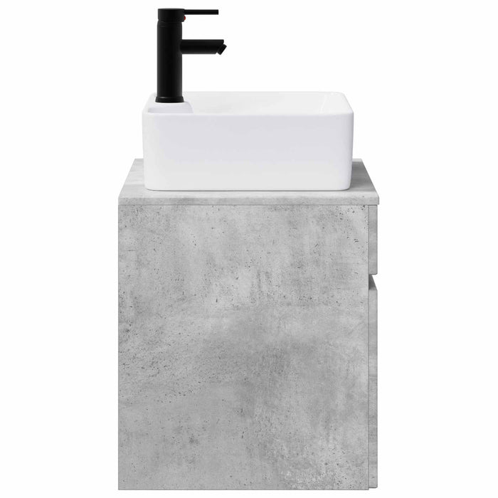 Set de mobilier pentru baie Gri Beton Lemn prelucrat WALTI