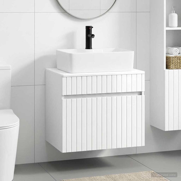 Set de mobilier pentru baie Alb foarte lucios Lemn prelucrat WALTI