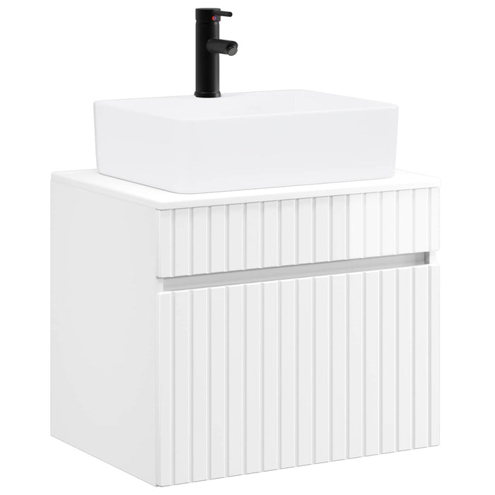 Set de mobilier pentru baie Alb foarte lucios Lemn prelucrat WALTI