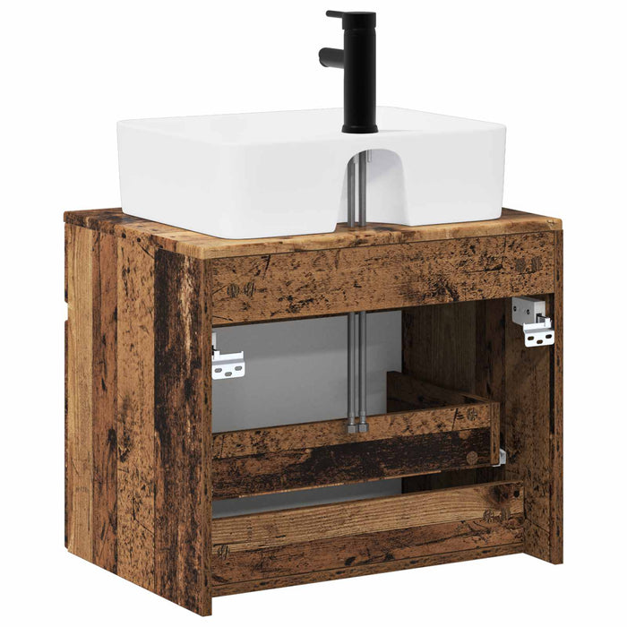 Set de mobilier pentru baie Lemn vechi Lemn prelucrat WALTI