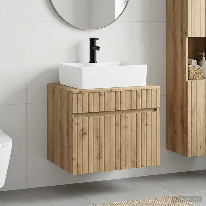 Set de mobilier pentru baie Stejar Artizanal Lemn prelucrat WALTI