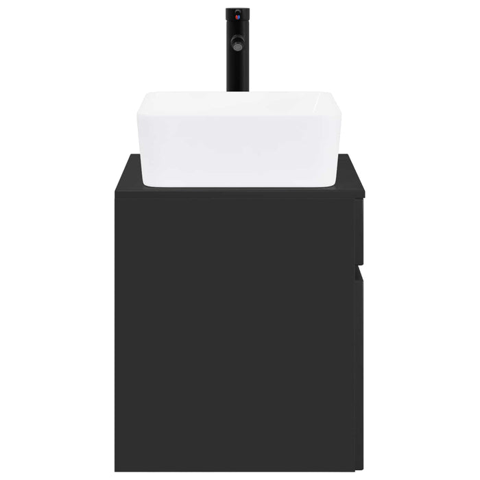 Set de mobilier pentru baie Negru Lemn prelucrat WALTI