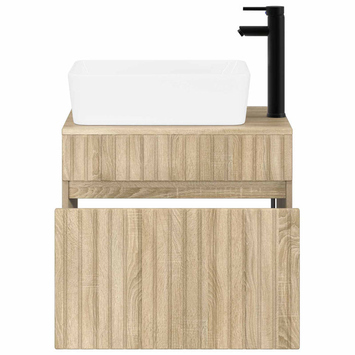 Set de mobilier pentru baie Stejar Sonoma Lemn prelucrat WALTI