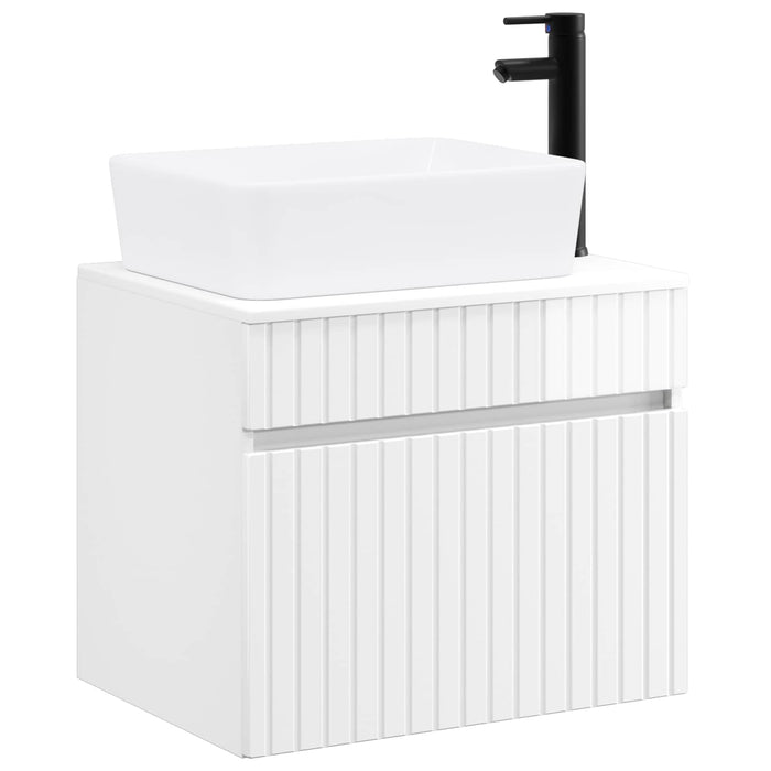 Set de mobilier pentru baie Alb foarte lucios Lemn prelucrat WALTI
