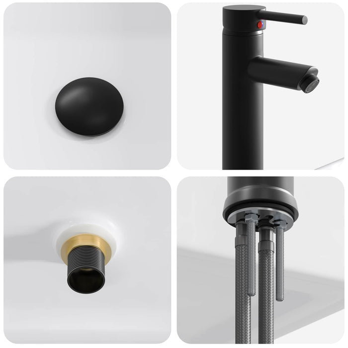 Set de mobilier pentru baie Stejar fumuriu Lemn prelucrat WALTI