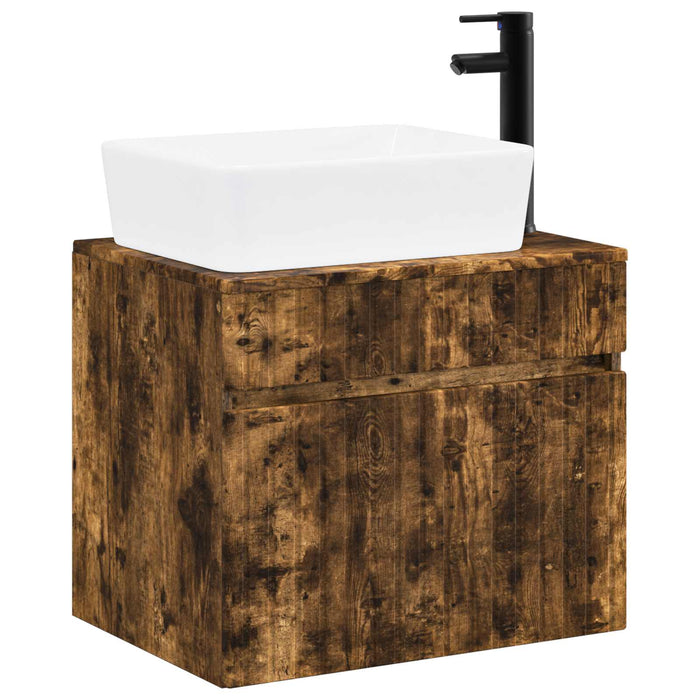 Set de mobilier pentru baie Stejar fumuriu Lemn prelucrat WALTI