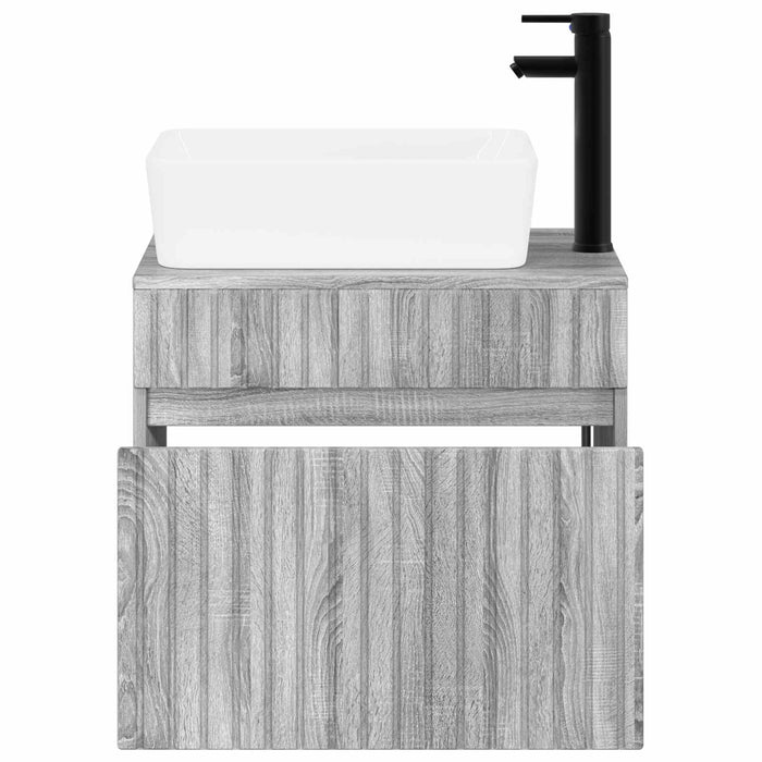 Set de mobilier pentru baie Sonoma gri Lemn prelucrat WALTI