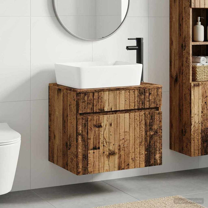 Set de mobilier pentru baie Lemn vechi Lemn prelucrat WALTI