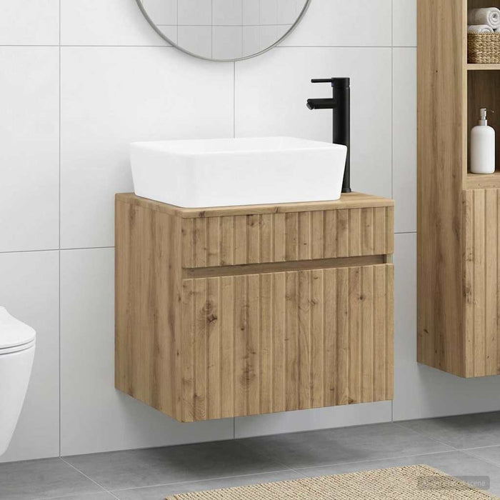 Set de mobilier pentru baie Stejar Artizanal Lemn prelucrat WALTI