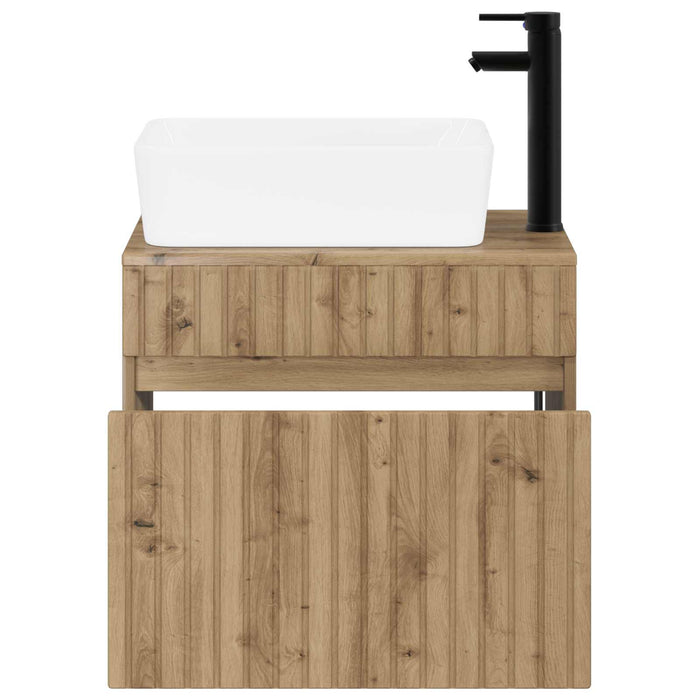 Set de mobilier pentru baie Stejar Artizanal Lemn prelucrat WALTI