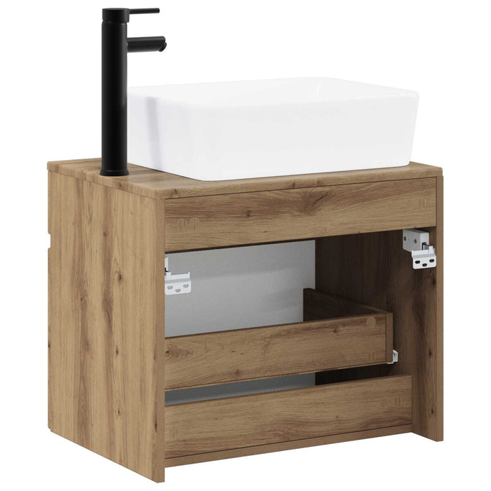 Set de mobilier pentru baie Stejar Artizanal Lemn prelucrat WALTI