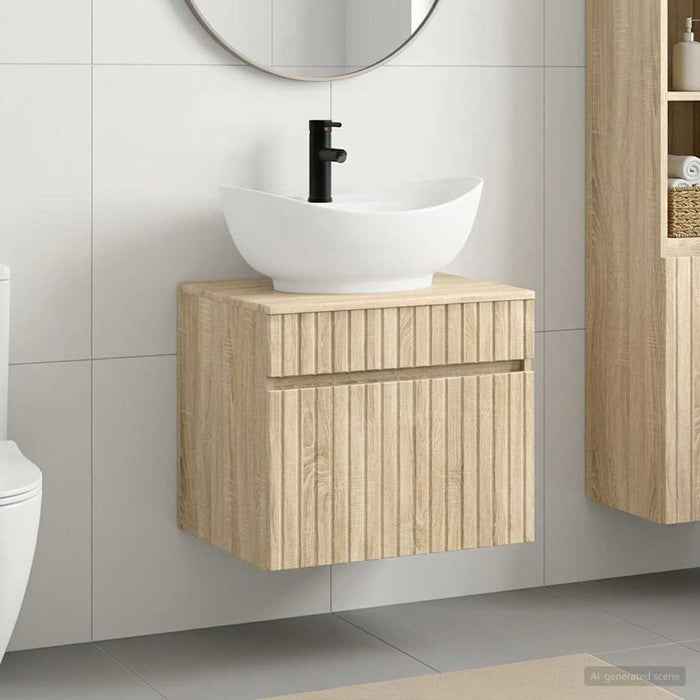 Set de mobilier pentru baie Stejar Sonoma Lemn prelucrat WALTI
