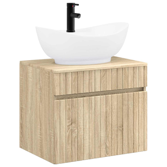 Set de mobilier pentru baie Stejar Sonoma Lemn prelucrat WALTI