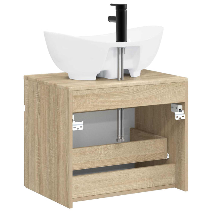 Set de mobilier pentru baie Stejar Sonoma Lemn prelucrat WALTI