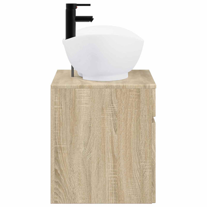 Set de mobilier pentru baie Stejar Sonoma Lemn prelucrat WALTI