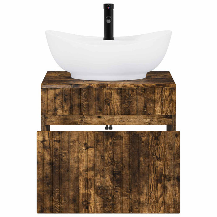 Set de mobilier pentru baie Stejar fumuriu Lemn prelucrat WALTI