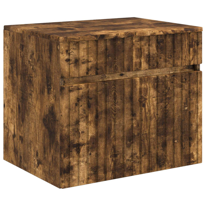 Set de mobilier pentru baie Stejar fumuriu Lemn prelucrat WALTI