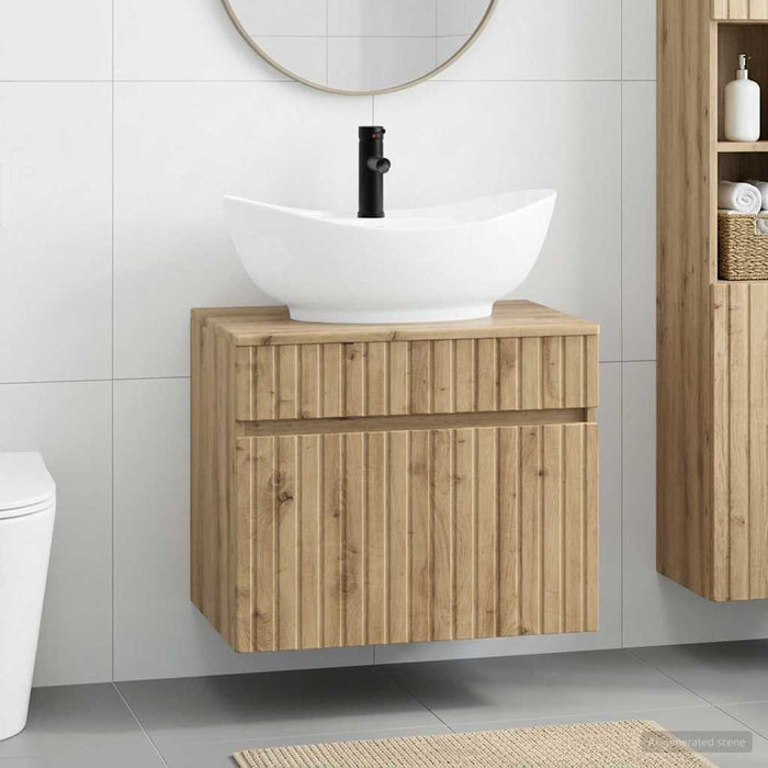 Set de mobilier pentru baie Stejar Artizanal Lemn prelucrat WALTI