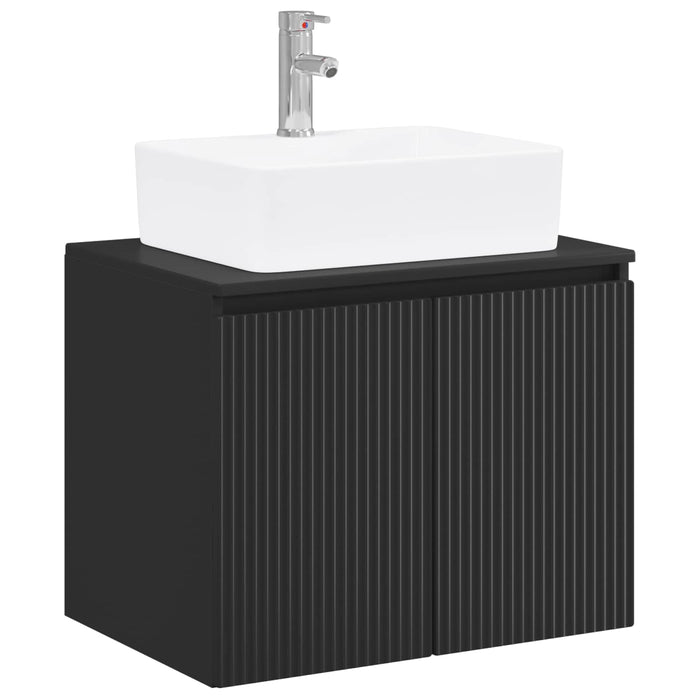 Set de mobilier pentru baie Negru Lemn prelucrat WALTI