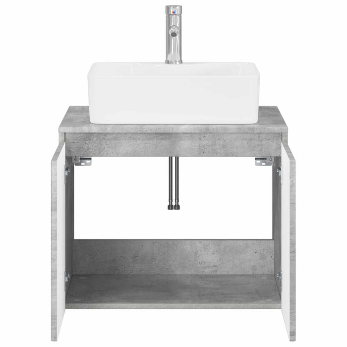 Set de mobilier pentru baie Gri Beton Lemn prelucrat WALTI
