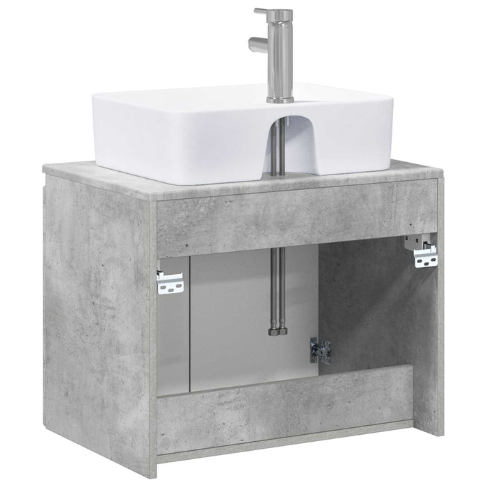 Set de mobilier pentru baie Gri Beton Lemn prelucrat WALTI