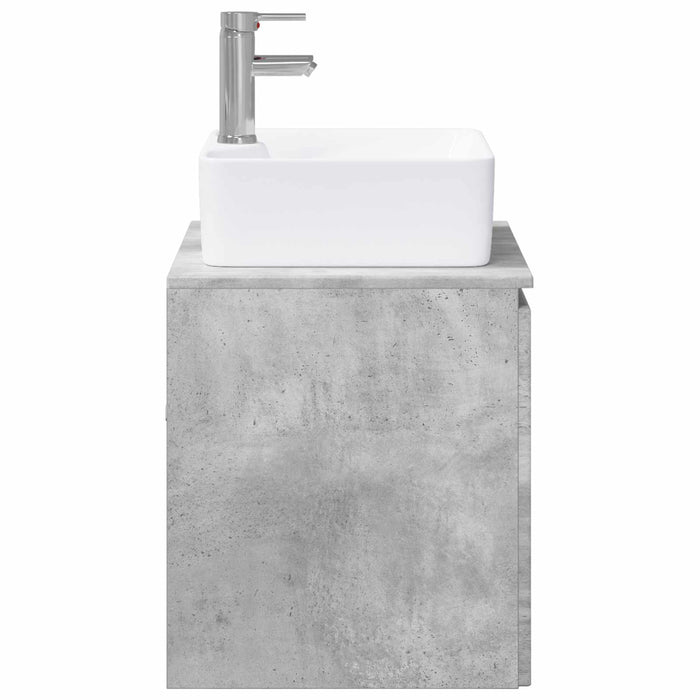 Set de mobilier pentru baie Gri Beton Lemn prelucrat WALTI