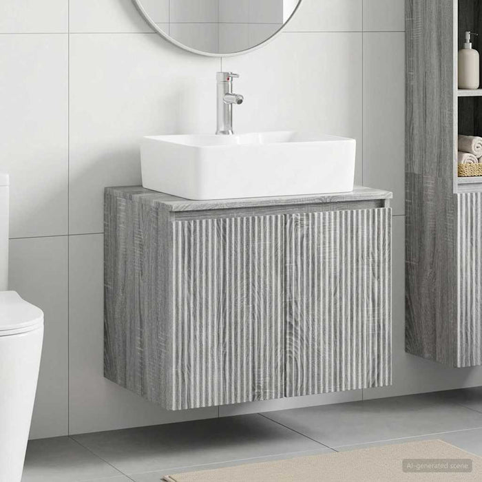 Set de mobilier pentru baie Sonoma gri Lemn prelucrat WALTI