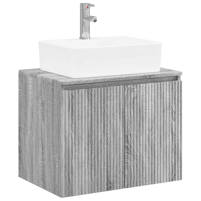 Set de mobilier pentru baie Sonoma gri Lemn prelucrat WALTI