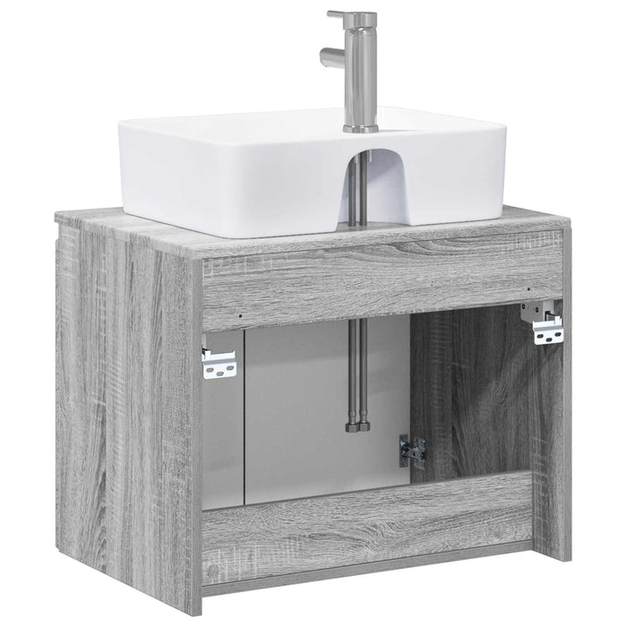 Set de mobilier pentru baie Sonoma gri Lemn prelucrat WALTI