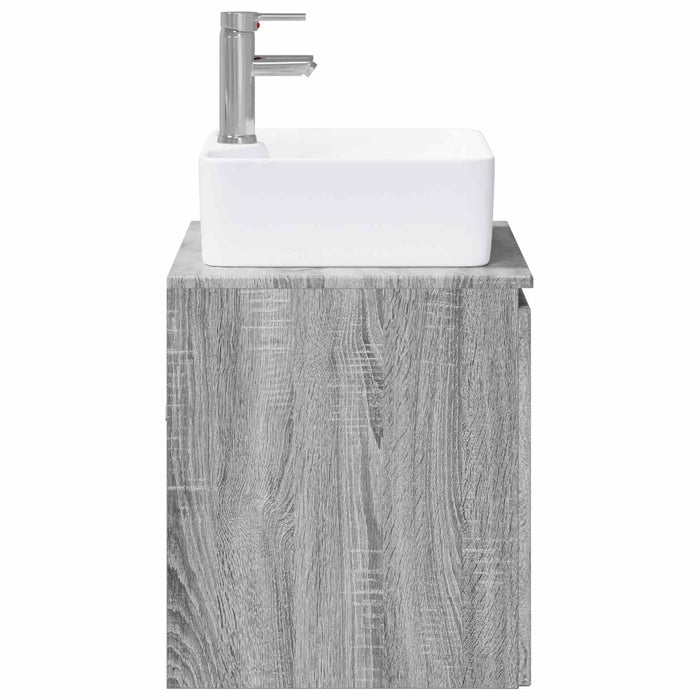 Set de mobilier pentru baie Sonoma gri Lemn prelucrat WALTI
