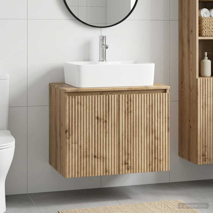 Set de mobilier pentru baie Stejar Artizanal Lemn prelucrat WALTI