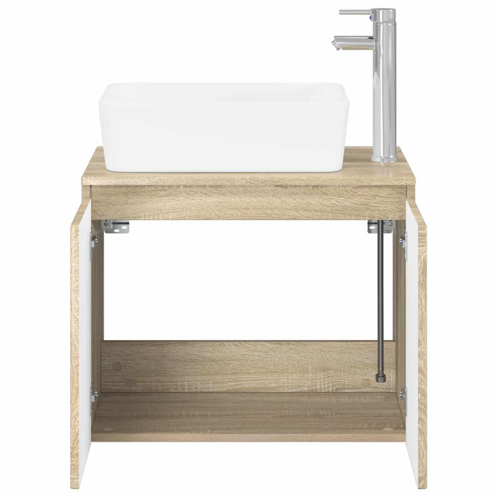 Set de mobilier pentru baie Stejar Sonoma Lemn prelucrat WALTI