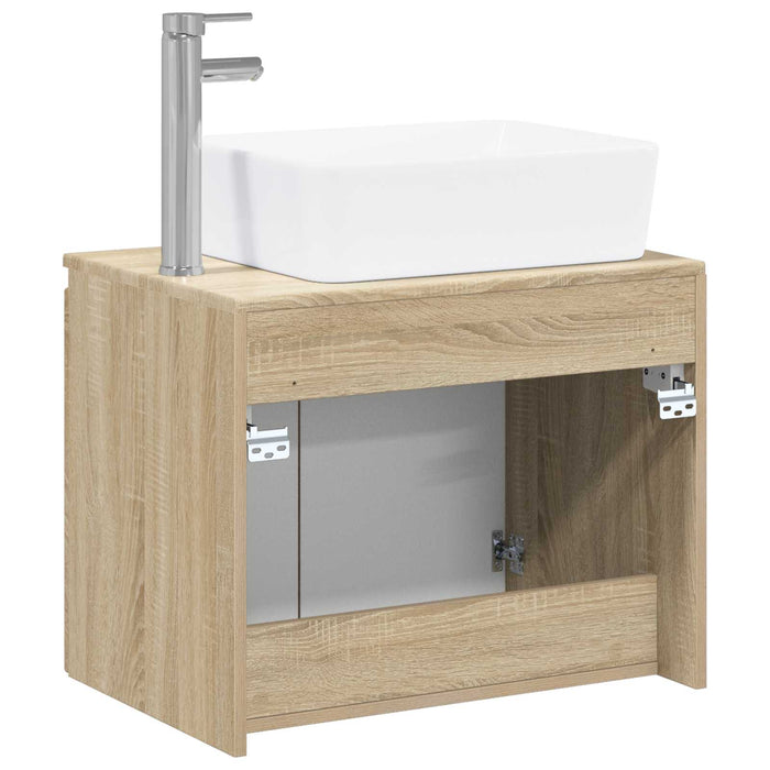 Set de mobilier pentru baie Stejar Sonoma Lemn prelucrat WALTI