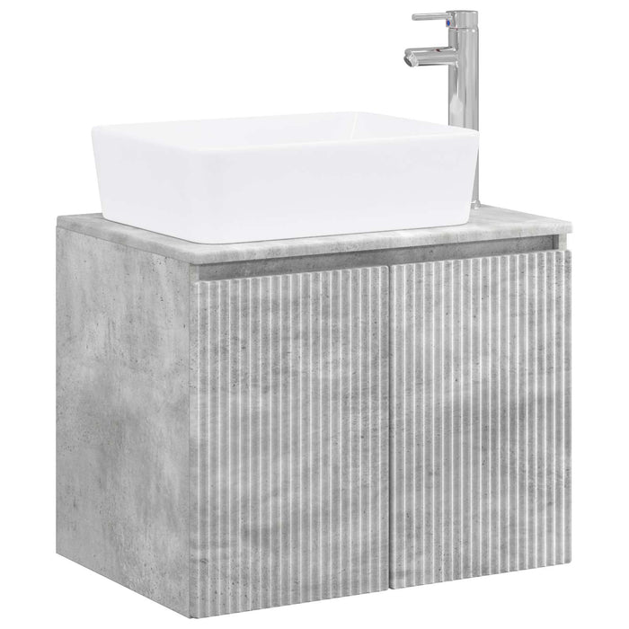 Set de mobilier pentru baie Gri Beton Lemn prelucrat WALTI