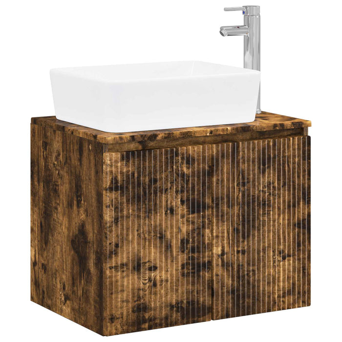 Set de mobilier pentru baie Stejar fumuriu Lemn prelucrat WALTI