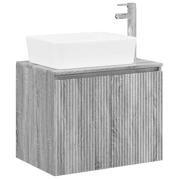 Set de mobilier pentru baie Sonoma gri Lemn prelucrat WALTI