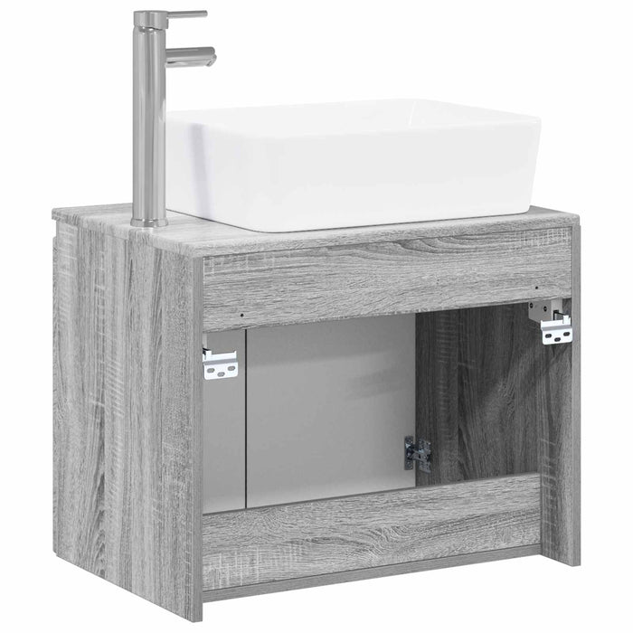 Set de mobilier pentru baie Sonoma gri Lemn prelucrat WALTI